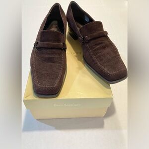 Enzo Angiolini 🟣 Size 8 Elliott Suede Loafers in Brown